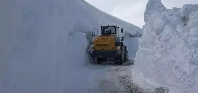 Muş’ta kar kalınlığı 4 metreyi buldu! Ekiplerin zorlu mücadelesi