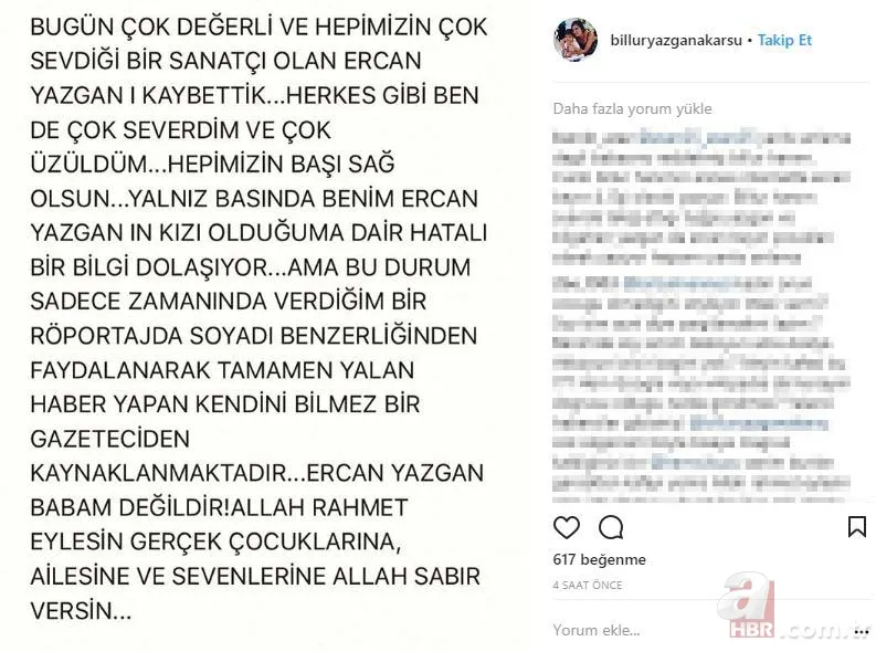 Billur Yazgan'dan flaş açıklama: "Ercan Yazgan babam değil!" 19