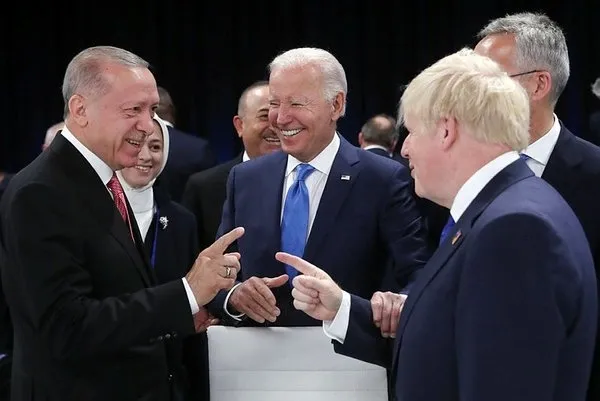 Son dakika: Başkan Erdoğan ile Boris Johnson'ın eğlenceli anları - 4