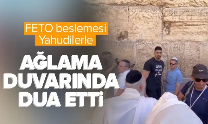 Teröristbaşı FETO’nun manevi oğlu Enes Kanter ağlama duvarında Yahudilerle dua etti