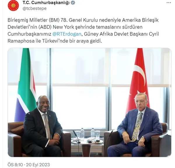 Başkan Erdoğan, Cyril Ramaphosa ve Enver İbrahim’i kabul etti: Dayanışma ve stratejik ortaklık vurgusu