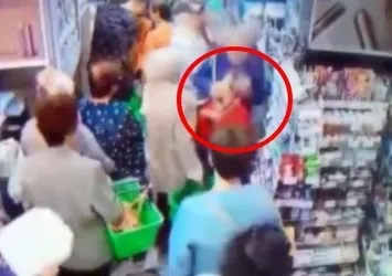 Gözü dönmüş cani markette çocuğun boynunu kırmaya çalıştı