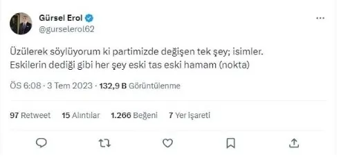 CHP’de değişim çanları çalıyor! Şimdi de Gürsel Erol isyan etti: Her şey eski tas eski hamam