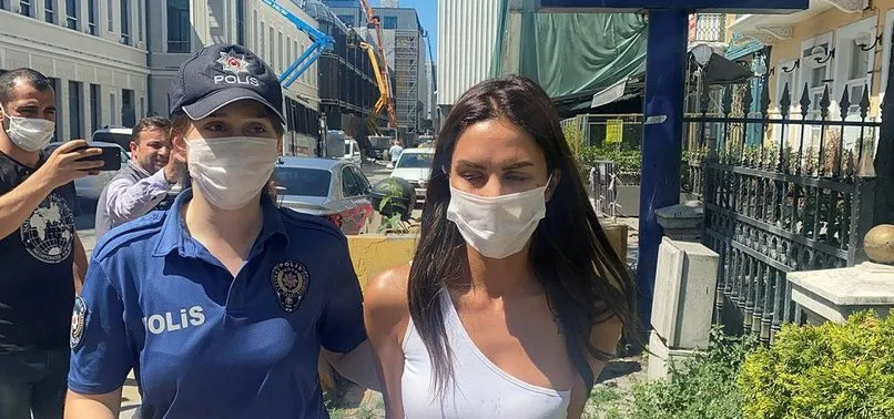 Ünlü oyuncu Ayşegül Çınar adliyeye sevk edildi! Polisleri ...