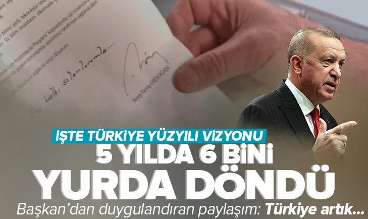 Başkan Erdoğandan eve dönüş paylaşımı