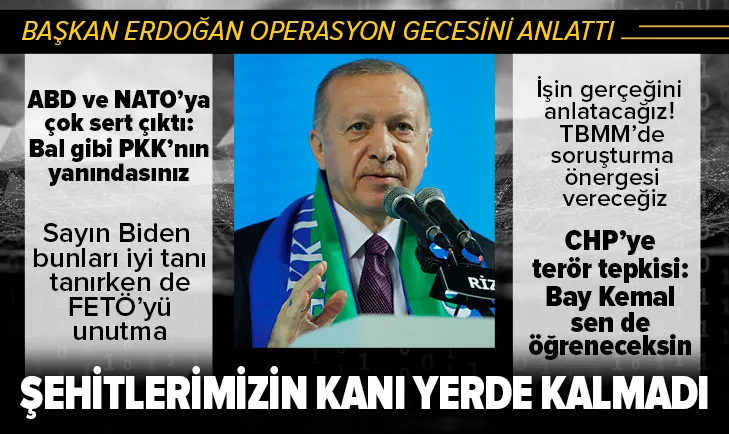 Başkan Erdoğan'dan ABD'ye çok sert Gara tepkisi!