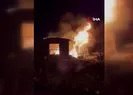 Hurdacı dükkanı alevlere teslim oldu