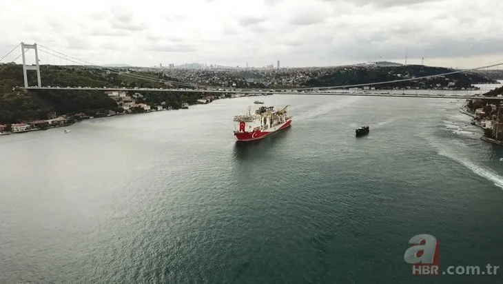 Yavuz Sondaj Gemisi İstanbul Boğazı’ndan geçti! Rota: Karadeniz