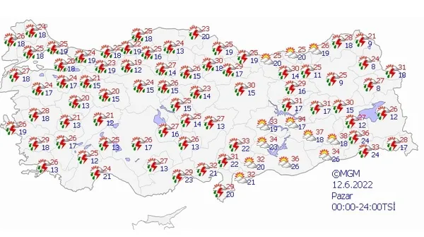 Meteoroloji'den Marmara'ya sağanak yağış uyarısı! Yağışlar ne zaman bitecek? 11-12 Haziran 2022 hava durumu - 2
