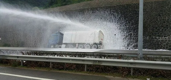 Giresun’da LPG tankeri kazası