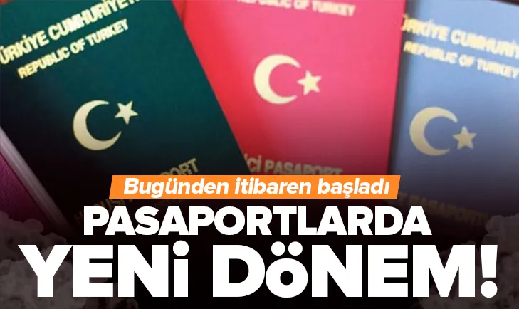 Pasaportlarda yeni dönem