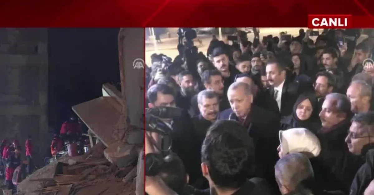 Başkan Erdoğan deprem bölgesinde!