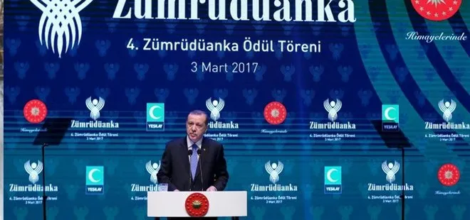 CUMHURBAŞKANI ERDOĞAN: SİZİ TANIMIYORUZ