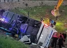 Yolcu otobüsü devrildi: Ölü ve yaralılar var