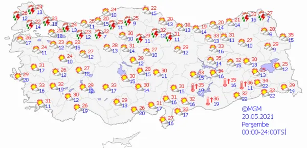 1621090711495.png Tam kapanma bitiyor ama kuvvetli yağış geliyor! Meteoroloji'den o illere son dakika uyarısı! İstanbul Ankara İzmir hava durumu... - 7