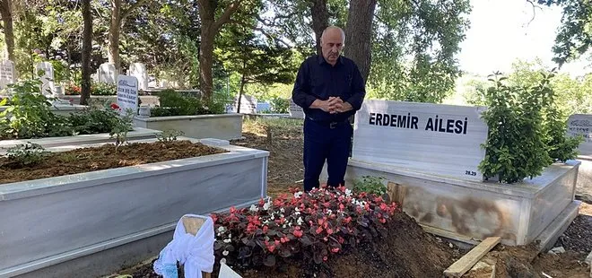 Kazada vefat eden Oğuz Murat Aci’nin babası oğlunun kabrini ziyaret etti