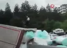 7 kişinin yaralandığı kaza anı
