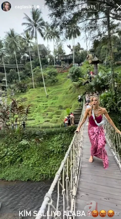 Oğullarıyla tatile giden Çağla Şıkel neye uğradığını şaşırdı! Bali'de korku dolu anlar 6