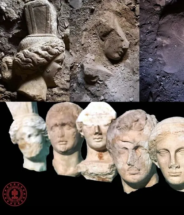 Muğla'nın Datça ilçesinde 2 bin yıllık heykel başları bulundu! Detayları merak uyandırdı - 1