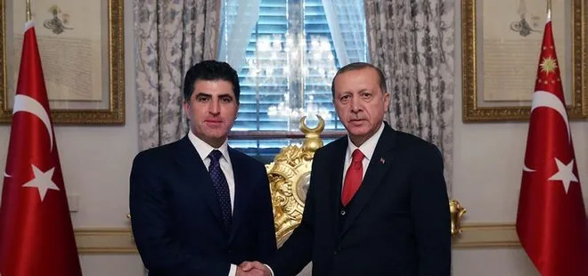 Cumhurbaşkanı Erdoğan, Barzani ile görüşmesi sona erdi