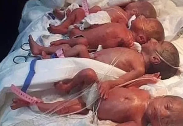 Tek seferde 9 doğurdu! Guinness Rekorlar Kitabı’na giren anne ve bebekleri ülkelerine döndü