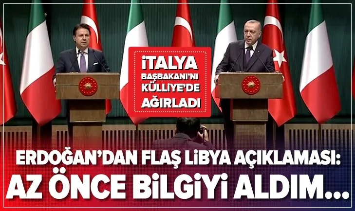 Erdoğan ile Conte’den flaş açıklamalar