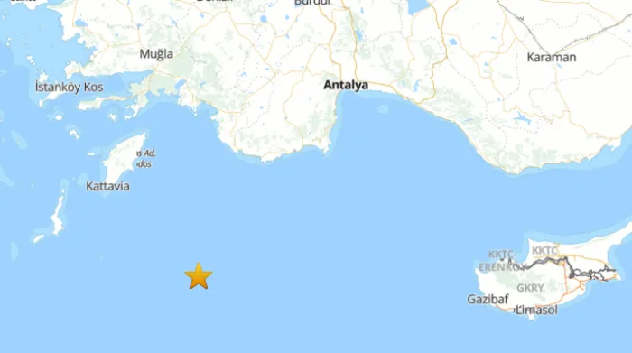 Antalya'da 4 büyüklüğünde deprem: İşte son veriler - 1