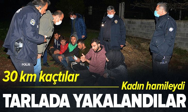 Adana’da kaçak göçmenler 30 kilometre kaçtılar, patates tarlasında yakalandılar