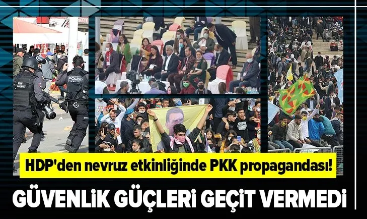 HDP’nin Diyarbakır’daki nevruz etkinliğinde terör örgütü PKK propagandası yapıldı!