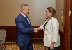 Dışişleri Bakanı Fidan'dan Kanada'da önemli temas: Türk kökenli Kanada Parlamentosu Milletvekili Açan ile görüştü