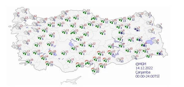 Bir yerlerde kar yağıyor onun soğuğu ❄ Meteoroloji'den yeni kar ve sağanak uyarısı geldi⛈ | Lapa lapa yağacak ağaçlar çatılar bembeyaz olacak - 12