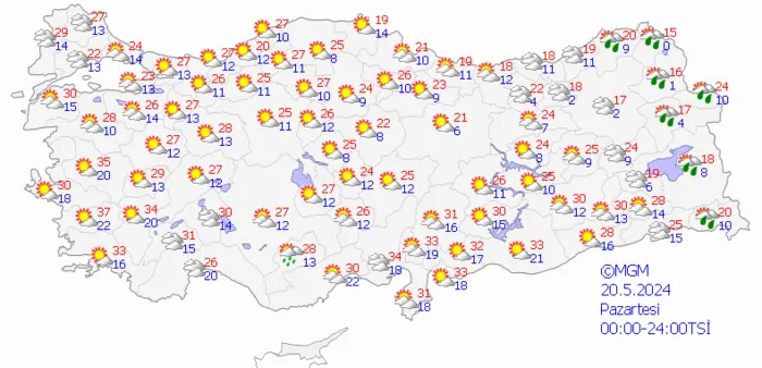 1715961333050.png Meteoroloji'den hafta sonu tahminleri: Sıcaklıklar artacak | İşte 5 günlük hava durumu raporu - 16