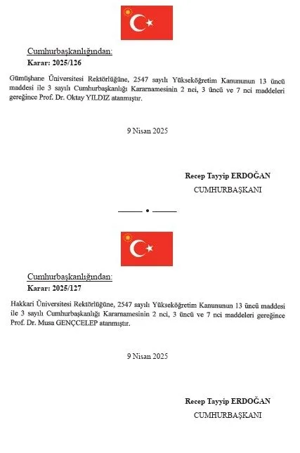Cumhurbaşkanlığı politika kurullarına atamalar Resmi Gazete'de! 10 ayrı kurula toplam 140 isim