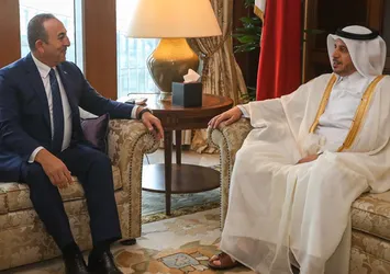 Bakan Çavuşoğlu Katar Başbakanı Al Sani ile görüştü