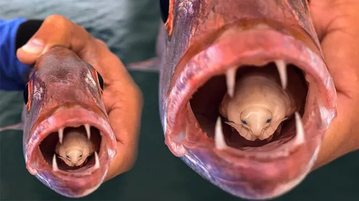 Balığın ağzından bakın ne çıktı! Olta ile yakaladı gözlerine inanamadı