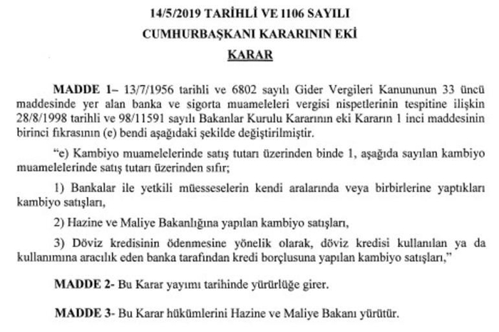 Resmi Gazete'de yayımlandı! Vergi yüzde 0 oldu - 1