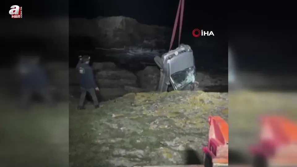 Fren yerine gaza bastı, kayalıklardan uçtu!