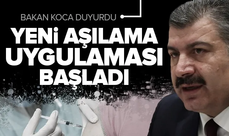 Sağlık Bakanı Fahrettin Koca duyurdu: Gün içinde randevu, gün içinde aşı uygulaması başladı