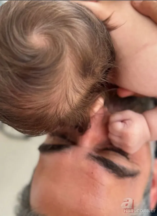 Neslihan Atagül minik oğlu Aziz'i paylaştı 3