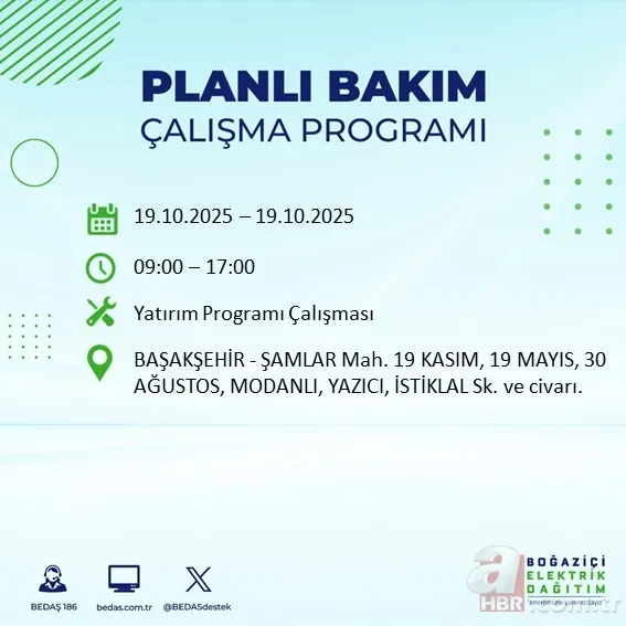 Hazırlıklı olun! İstanbul’da 10 saate varan elektrik kesintisi: Hangi ilçelerde kesinti olacak? 13
