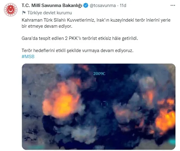 Son dakika! Gara'da 2 PKK'lı öldürüldü - 1