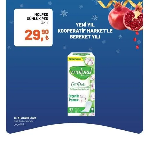 Tarım Kredi Market yılbaşı indirimi bitiyor! Bütün Piliç 60,90 TL, Yumuşatıcı 49,90 TL, Sıvı El Sabunu 18,90 TL, 40'lı Tuvalet Kağıdı 174,90 TL… - 22