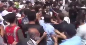 Eylemde polise tokat atan astsubay gözaltında!