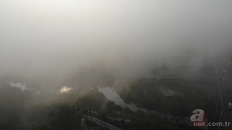 İstanbul'da etkili olan sis kartpostallık görüntüler oluşturdu 3