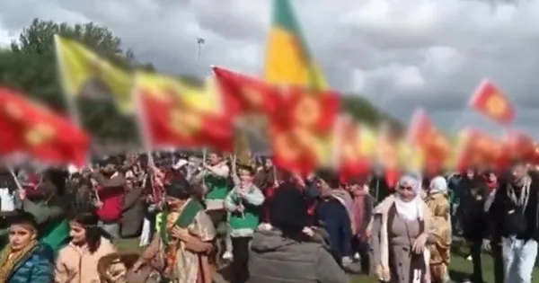 Hollanda'da sözde kültür festivali adı altında paçavralarla terör propagandası yaptılar - 4