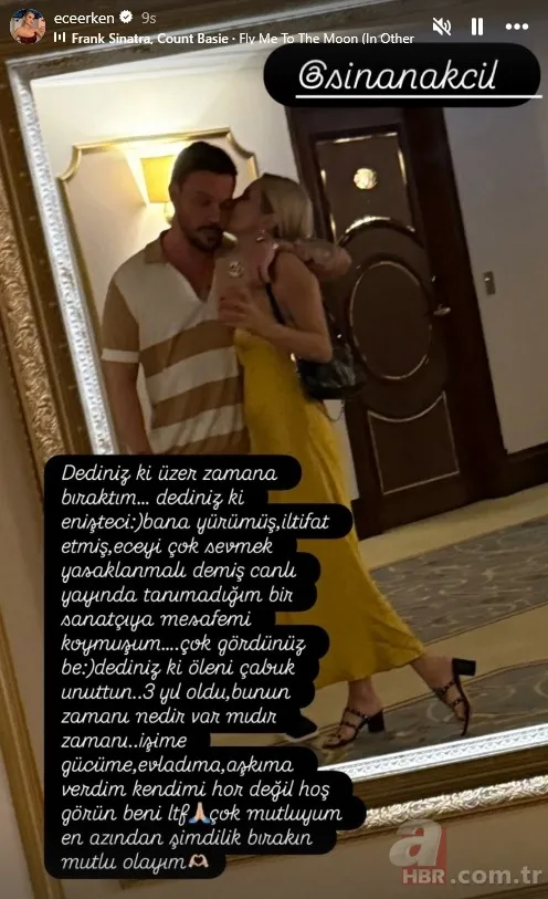 Ece Erken "eniştem" dediği Sinan Akçıl'a aşkını ilan etti! 7