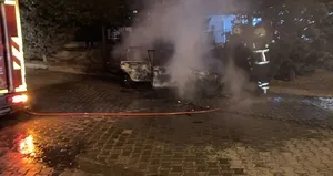 Nevşehir’de park halindeki otomobilde yangın!