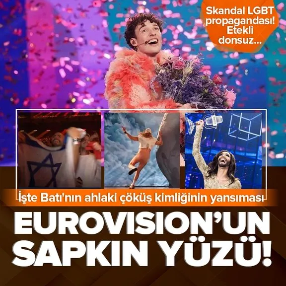 Sapkın Eurovision’un sistematik sapkın yüzü! LGBT’yi böyle gözler önüne serdi  | İşte Batı’nın ahlaki çöküş kimliğinin yansıması