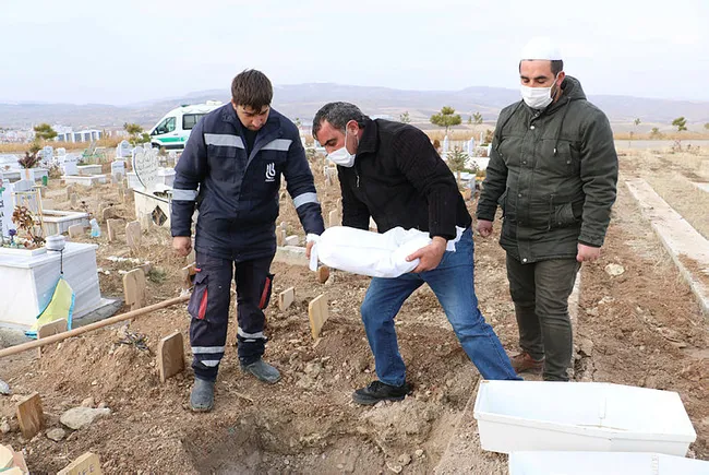 Sivas'ta yürek yakan kare! 18 gün sonra toprağa verilen bebeğin cenaze törenine 6 kişi katıldı - 5