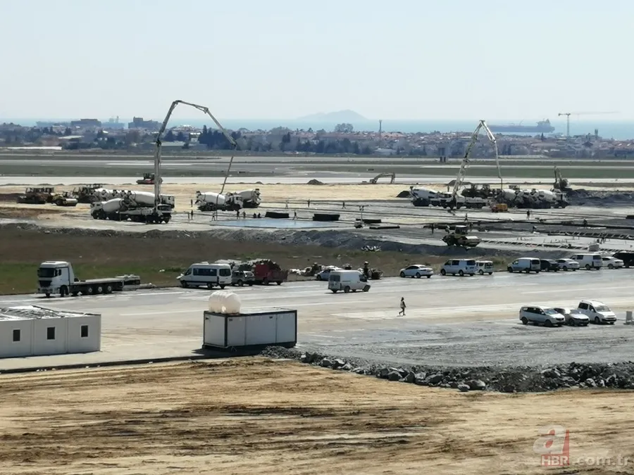 Atatürk Havalimanı'na yapılan hastane inşaatında son durum: Zemine beton dökümü başlandı 18